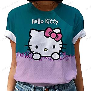 Hello Kitty Cartoon Cat Women T-shirts