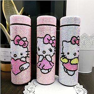 Hello Kitty Sanrio Stainless Steel Diamond Tumblers