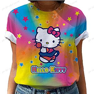 Hello Kitty Colorful Stars Candy Cat T-shirt