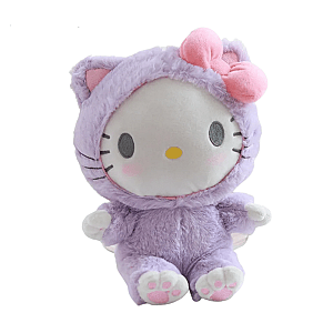 21cm Purple Hello Kitty Baby Doll Cat Cosplay Plush