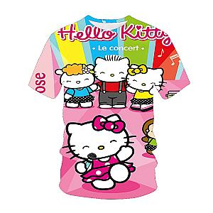 Hello Kitty Le Concert 3d Print Kids T Shirt