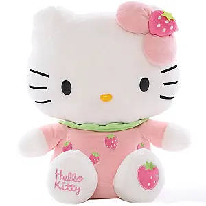 30cm White Hello Kitty Doll Fruit Strawberry Grape Cat Plush