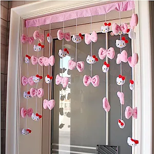 Sanrio Hello Kitty Anime Figure Partition Bead Curtain Decorate