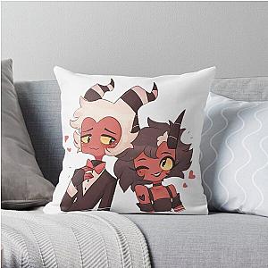 Loving Couple Moxxie and Millie - Helluva Boss Throw Pillow RB1007