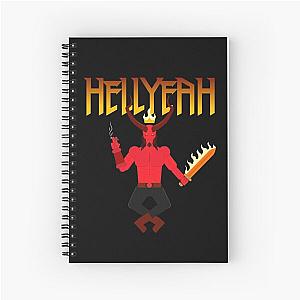 Hellboy Baphomet Style Hellyeah Spiral Notebook