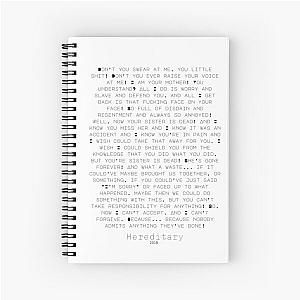 Hereditary print Spiral Notebook