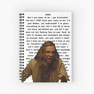 Hereditary dinner scene A24 film Spiral Notebook