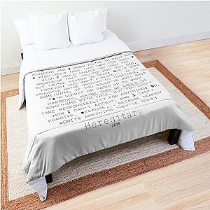 Hereditary print Comforter