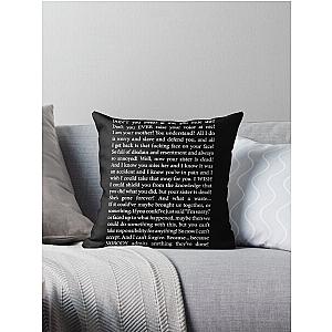 HEREDITARY TONI COLLETTE SPEECH (dark mode) Throw Pillow