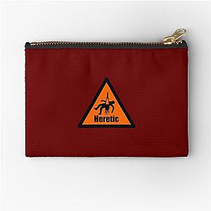 Heretic warning orange Zipper Pouch