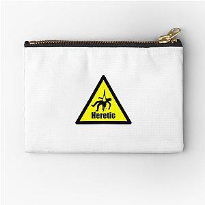 Heretic warning yellow  Zipper Pouch