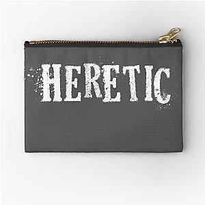 Heretic in White Grunge Zipper Pouch