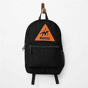 Heretic warning orange Backpack