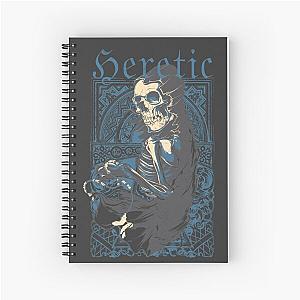 scull, painting of heretic, t-shirt Spiral Notebook