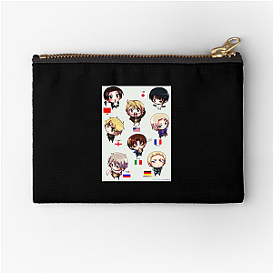 War, Wit, and Weirdos Hetalia Axis Powers Zipper Pouches