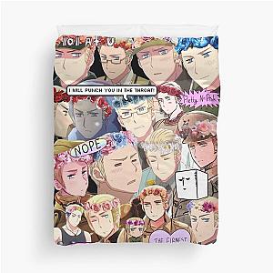 Hetalia Germany Aesthetic Hipster Collage Duvet Cover