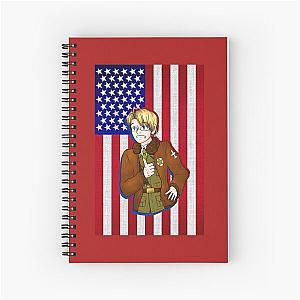 Hetalia America Flag Spiral Notebook