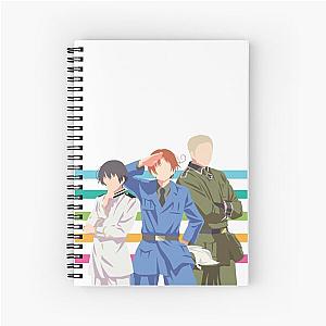 Hetalia Axis Powers Minimalist Spiral Notebook