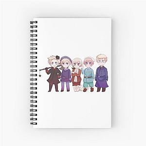 Nordic 5 Hetalia Chibis (APH) Spiral Notebook