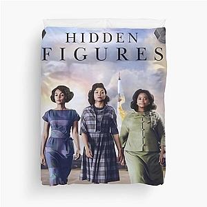 Vintage Hidden Figures Movie Poster Duvet Cover