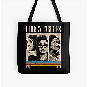 Retro Hidden Figures All Over Print Tote Bag