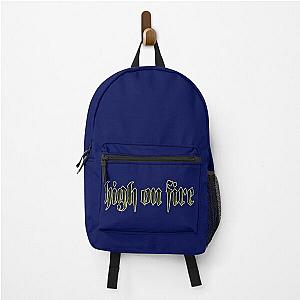 High On Fire Band  Metal Bands Rock N Roll Backpack