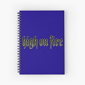 High On Fire Band  Metal Bands Rock N Roll Spiral Notebook