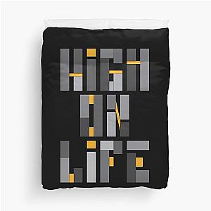 High on Life Black Duvet Cover