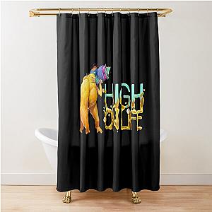 of High on life- Game Shower Curtain