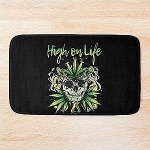 High on life design for a Canabis lover Bath Mat