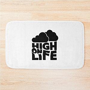 high on life merch logo Bath Mat