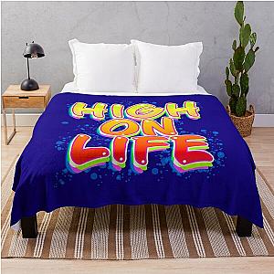 High On Life Throw Blanket