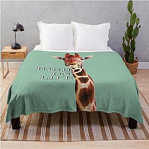 High on Life Giraffe Throw Blanket