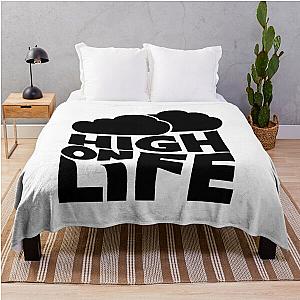 high on life merch logo Throw Blanket