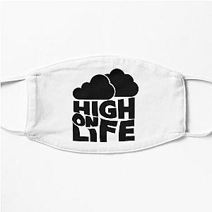 high on life merch logo Flat Mask