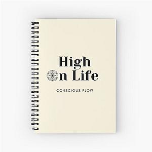 High On Life Sacred Geometry Conscious Flow Spiral Notebook