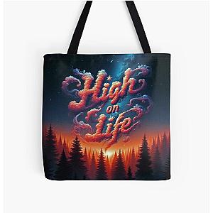 High on Life All Over Print Tote Bag