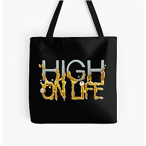 High on Life All Over Print Tote Bag