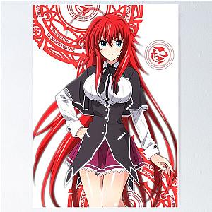 Rias Gremory High School DxD Drawing Poster