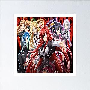 High School DXD Anime Main Girls Poster