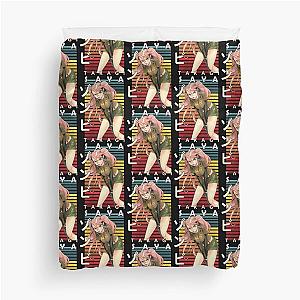 Saya Takagi Highschool of the Dead Retro Anime Design Duvet Cover