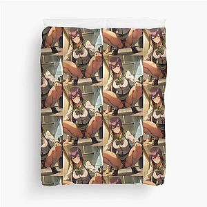 Busujima Saeko (Highschool Of The Dead) hentai anime girl Duvet Cover