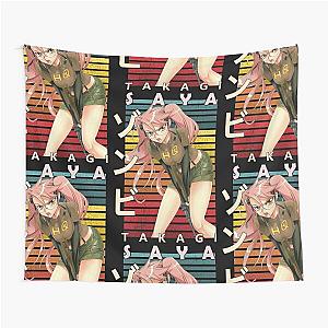 Saya Takagi Highschool of the Dead Retro Anime Design Tapestry