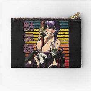 Saeko busujima Sexy anime Highschool of the Dead HOTD  - Gift T-Shirt - Anime T-Shirt Zipper Pouch