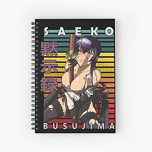 Saeko Busujima Highschool of the Dead Retro Anime Design Spiral Notebook