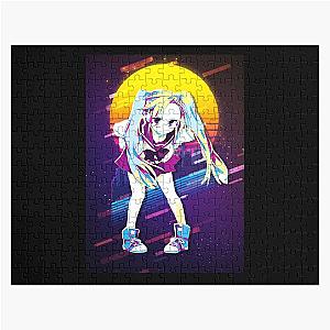 Highschool of the Dead Saya Takagi Vaporwave Gifts Jigsaw Puzzle