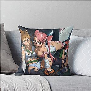 High School of the Dead Anime Waifus Throw Pillow
