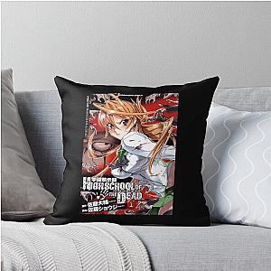 Highschool Of The Dead Manga Gift For Halloween Throw Pillow