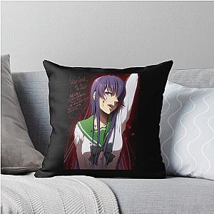 Music Retro Saeko Busujima Highschool Of The Dead Gifts Music Fan Throw Pillow