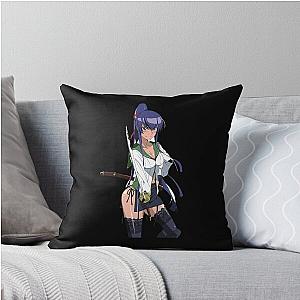 Vintage Photo Saeko Busujima High School of the Dead Throw Pillow